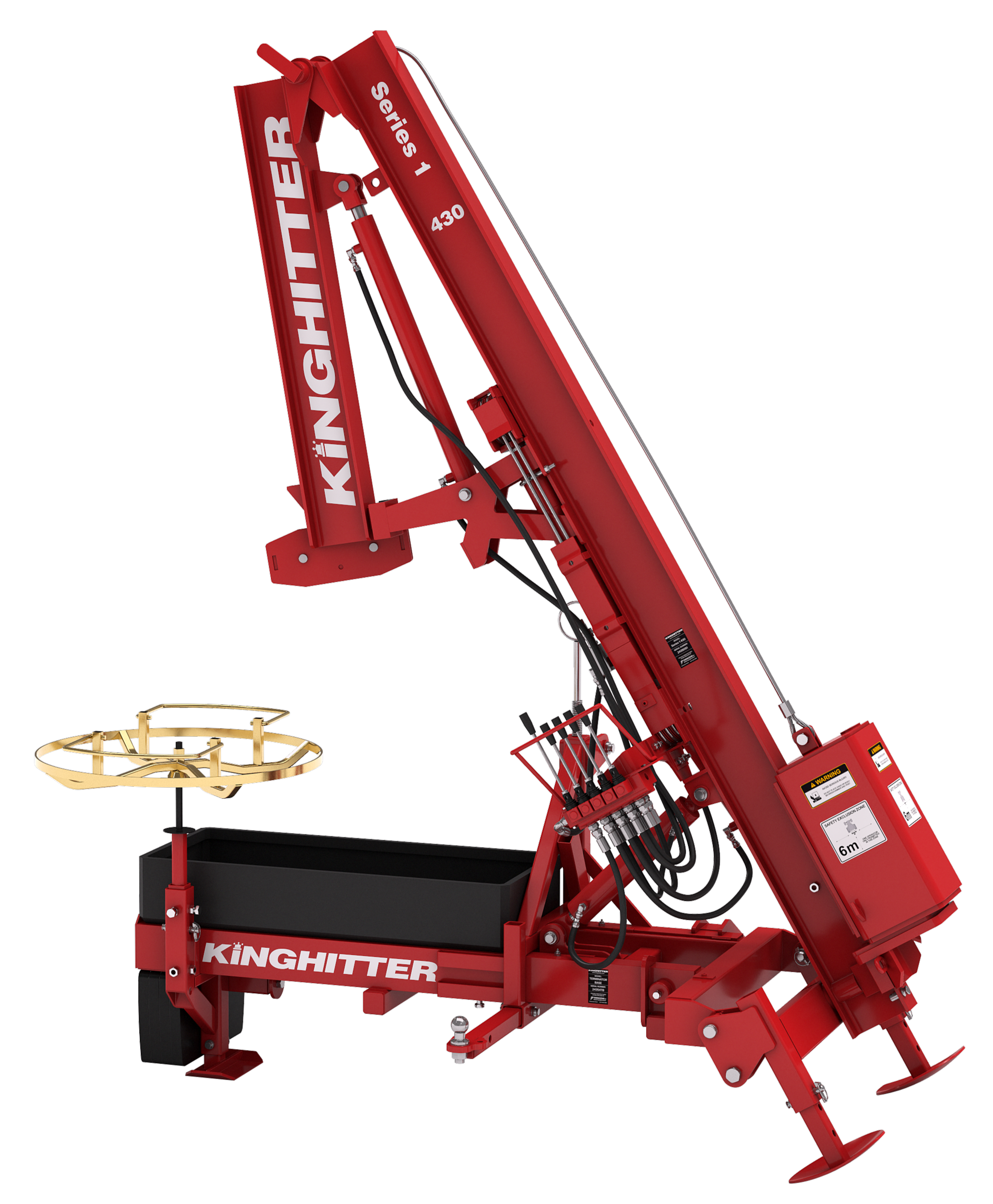 Kinghitter's New Zealand made Series 1 post driver / post banger for rural fencing.